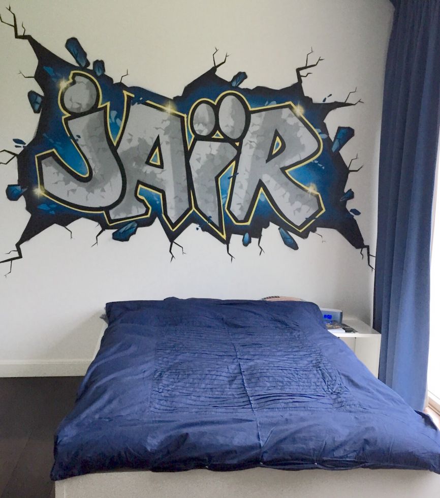 Graffiti kinderkamer specialist via kinderkamer graffiti.nl