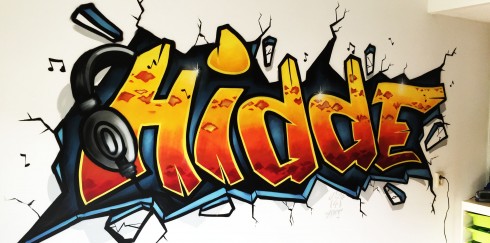 Graffiti behang