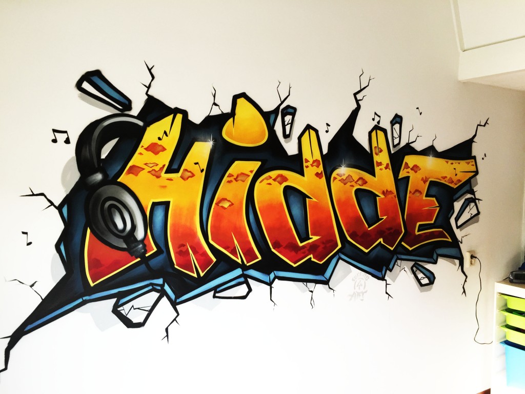 Spiksplinternieuw Graffiti kinderkamer specialist via Kinderkamer-graffiti.nl NT-91